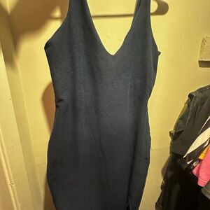 beyond yoga Navy Blue Sleeveless Dress